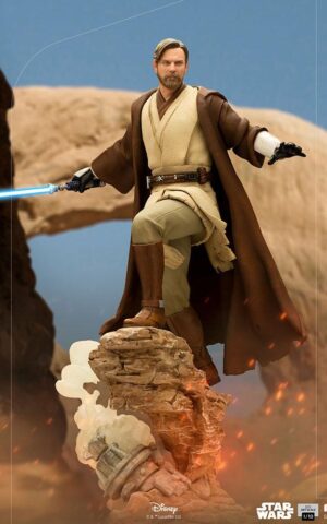 Obi-Wan Kenobi Star Wars Deluxe BDS Art 1/10 Scale Statue by Iron Studios