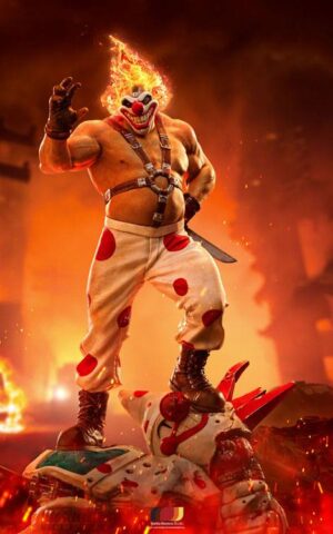 Sweet Tooth Twisted Metal Art 1/10 Scale Statue by Iron Studios