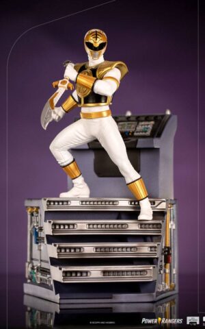 White Ranger Power Rangers BDS Art 1/10 Scale Statue by Iron Studios