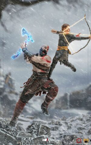 Kratos & Atreus God of War BDS Art 1/10 Scale Statue by Iron Studios