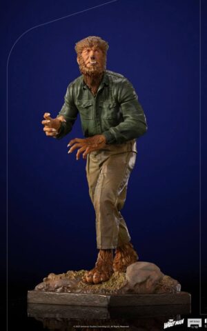 The Wolf Man Universal Monsters Art 1/10 Scale Statue by Iron Studios