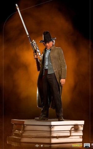 Doc Brown Back to the Future III Art 1/10 Scale Statue by Iron Studios