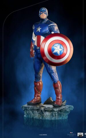 Captain America Battle of NY The Infinity Saga BDS Art 1/10 Scale Statue by Iron Studios