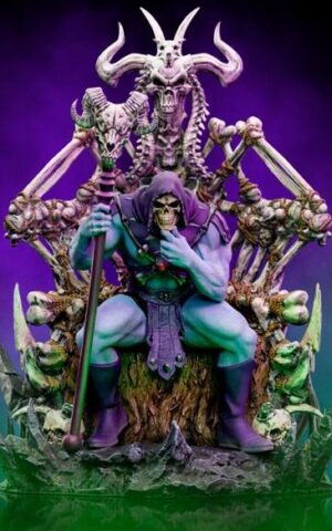 Skeletor on Throne Deluxe Masters of the Universe Art Scale Deluxe 1/10 Statue by Iron Studios