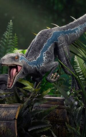 Blue Jurassic World Fallen Kingdom Deluxe Art 1/10 Scale Statue by Iron Studios