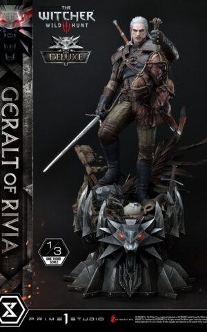 Geralt of Rivia Deluxe Version Witcher 3 Wild Hunt 1/3 Statue by Prime 1 Studio