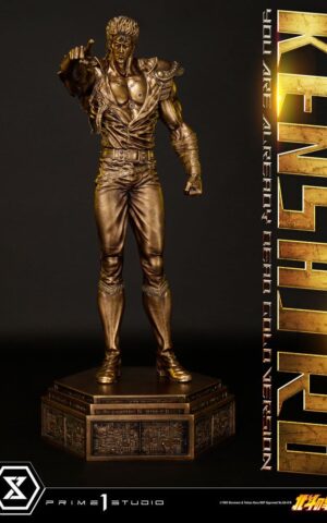 Kenshiro You Are Already Dead Gold Version Fist of the North Star 1/4 Statue by Prime 1 Studio