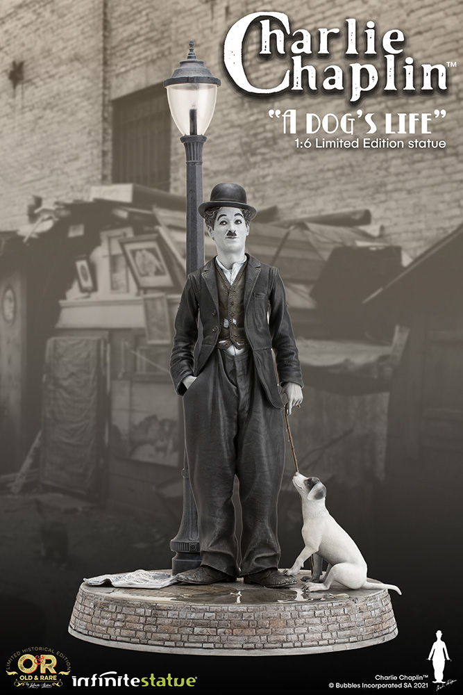 Charlie Chaplin A Dog’s Life Old & Rare Statue by Infinite Statue