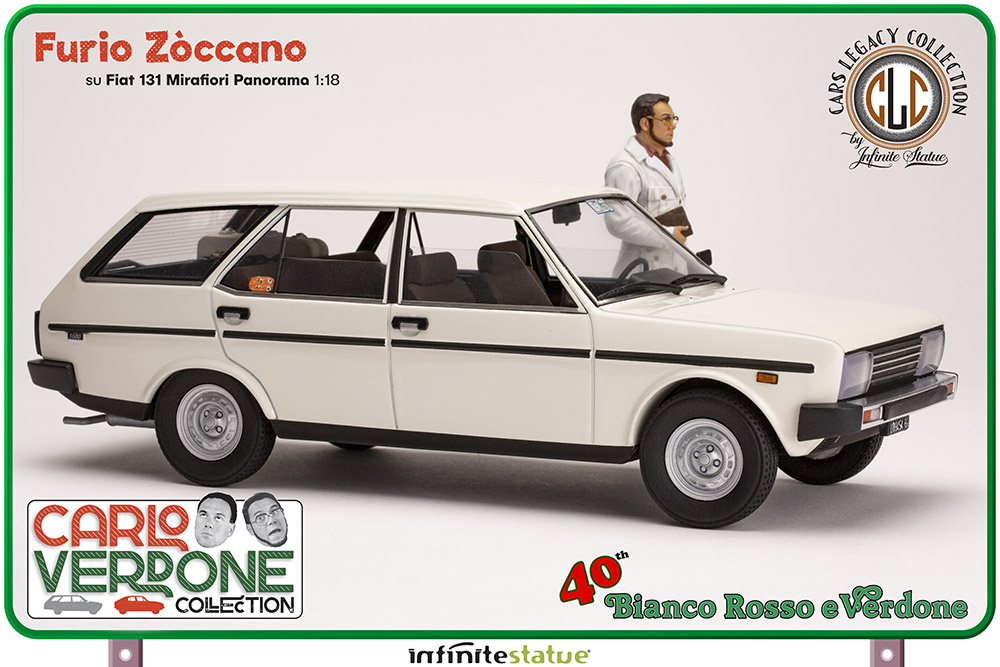 Furio Zòccano Fiat 131 Mirafiori Panorama 1/18 Statue by Infinite Statue