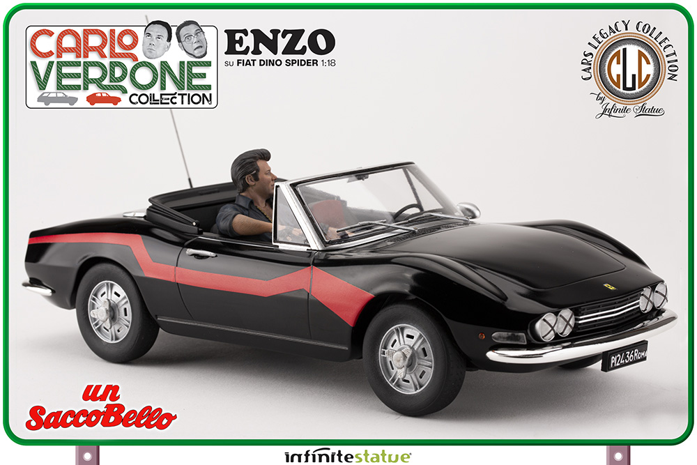 Enzo on Fiat Dino Spider 1/18 Resin Car by Infinite Statue