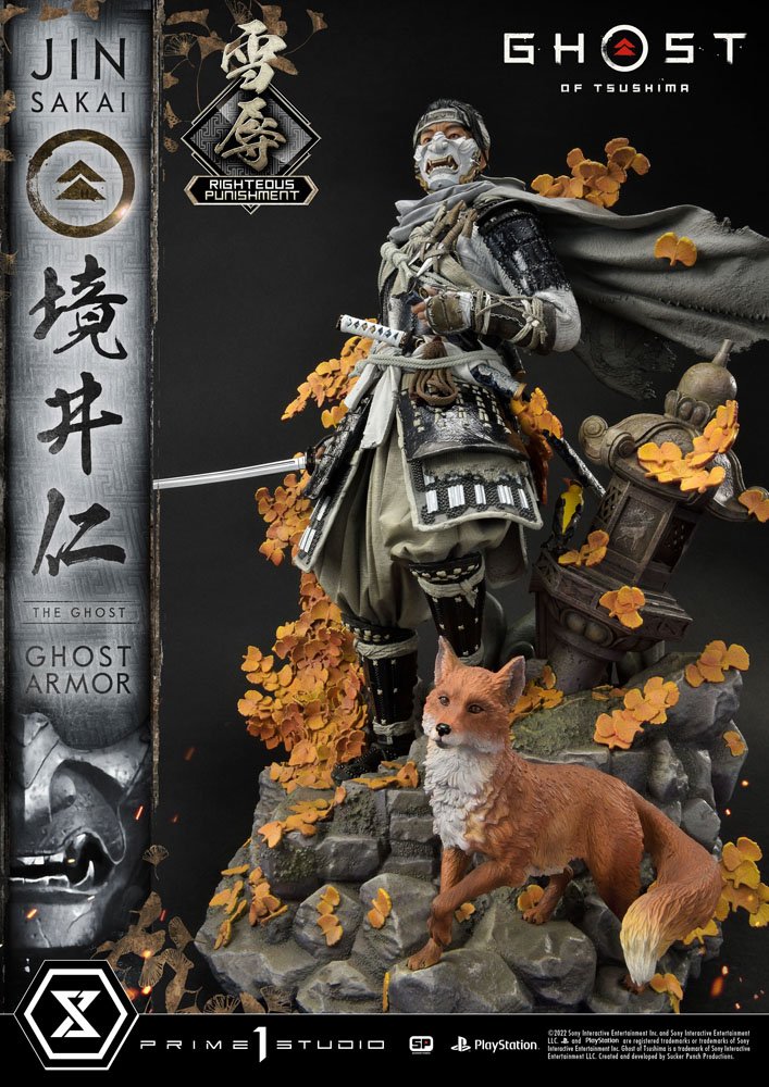 Jin Sakai The Ghost Righteous Punishment Ghost Armor Ghost of Tsushima 1/4 Statue by Prime 1 Studio