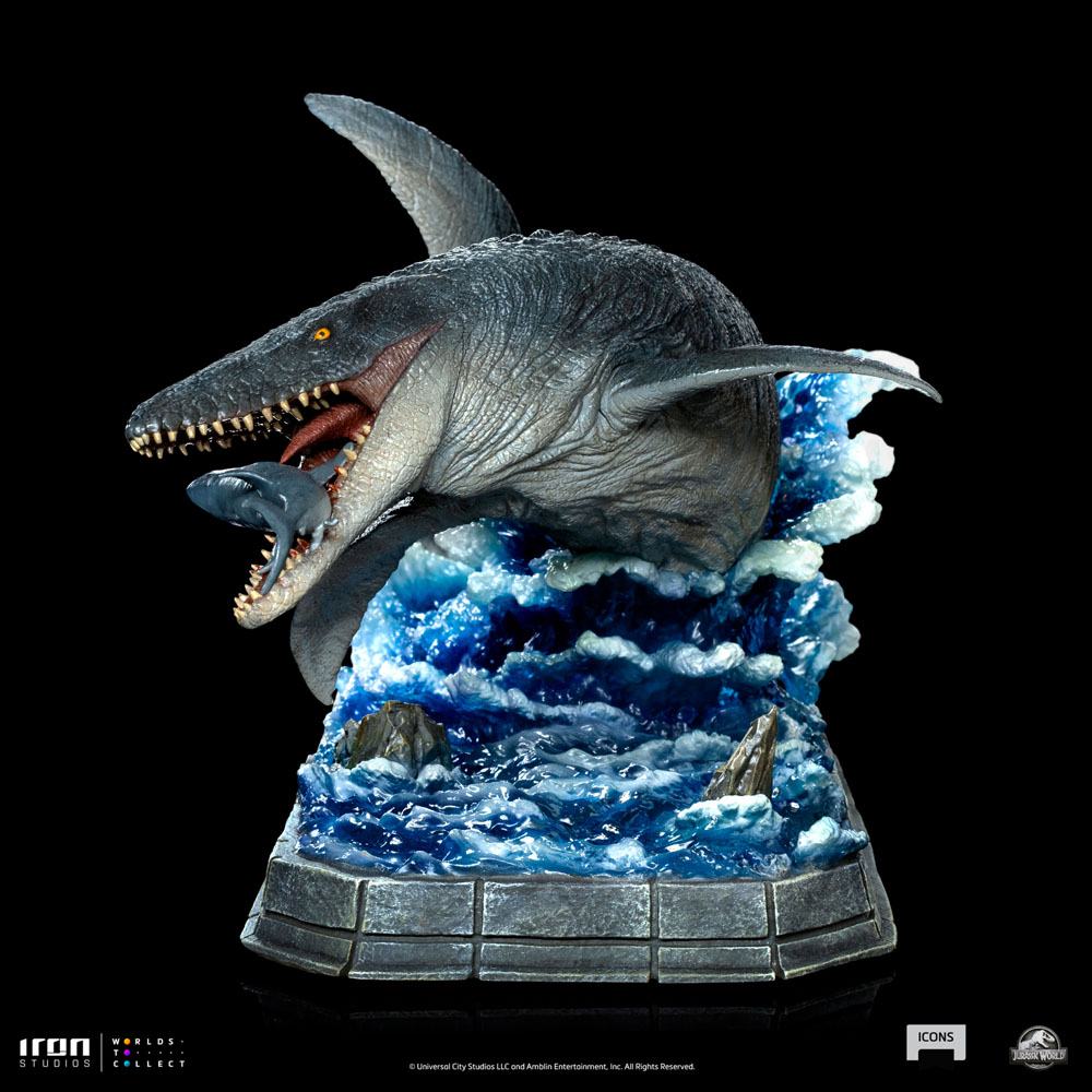 Mosasaurus Jurassic World Icons Statue by Iron Studios