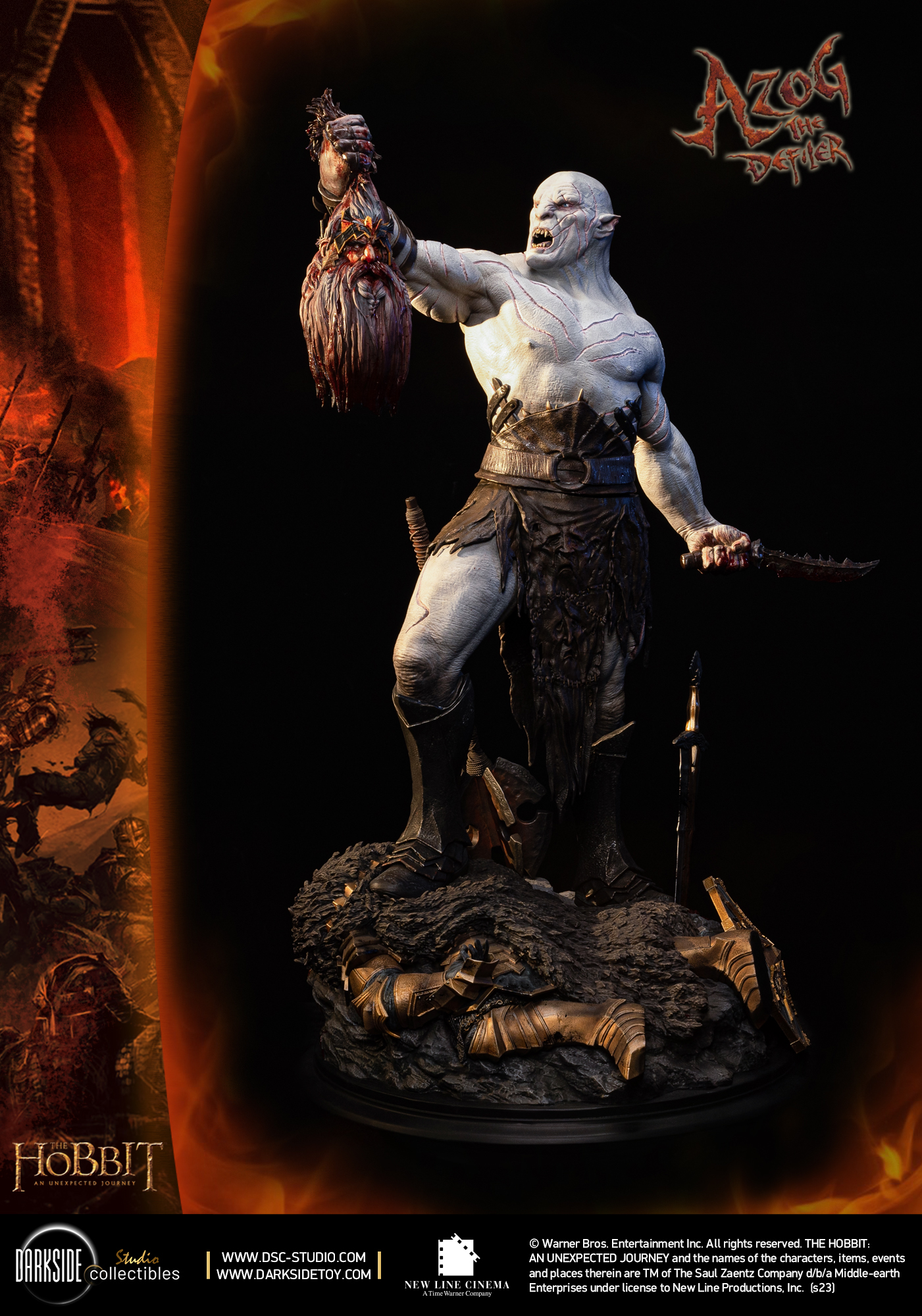 Azog The Defiler John Howe Signature Edition QS Series 1/4 by DarkSide Collectibles Studio